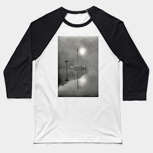 Sailboat in the Fog Baseball T-Shirt